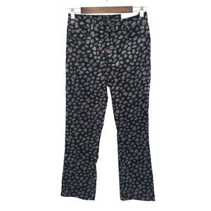 ANN TAYLOR The Kick Crop Sz 2 Leopard Animal Print Stretch Boot High Rise NEW